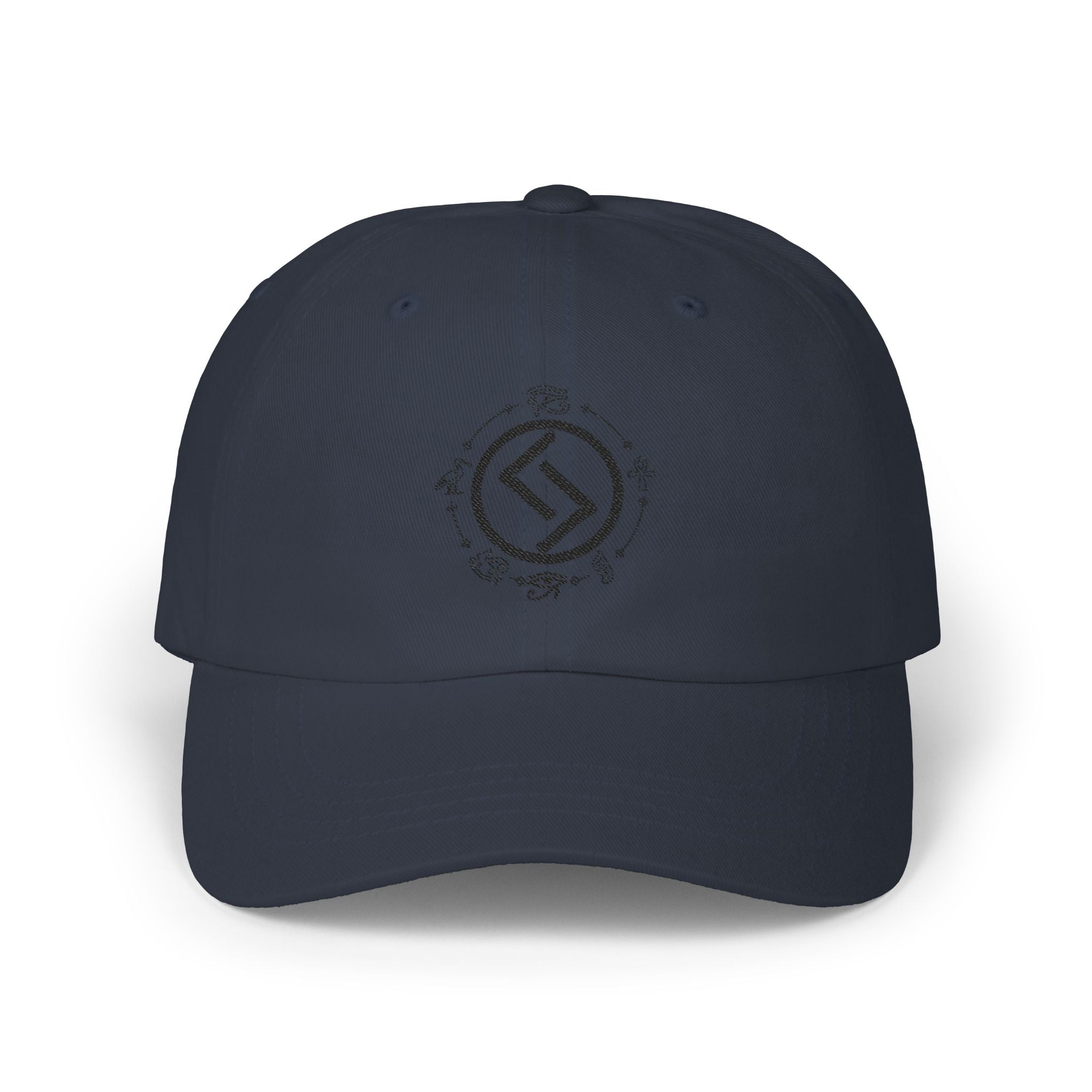 Embroidered Minimalist Crest Dad Cap