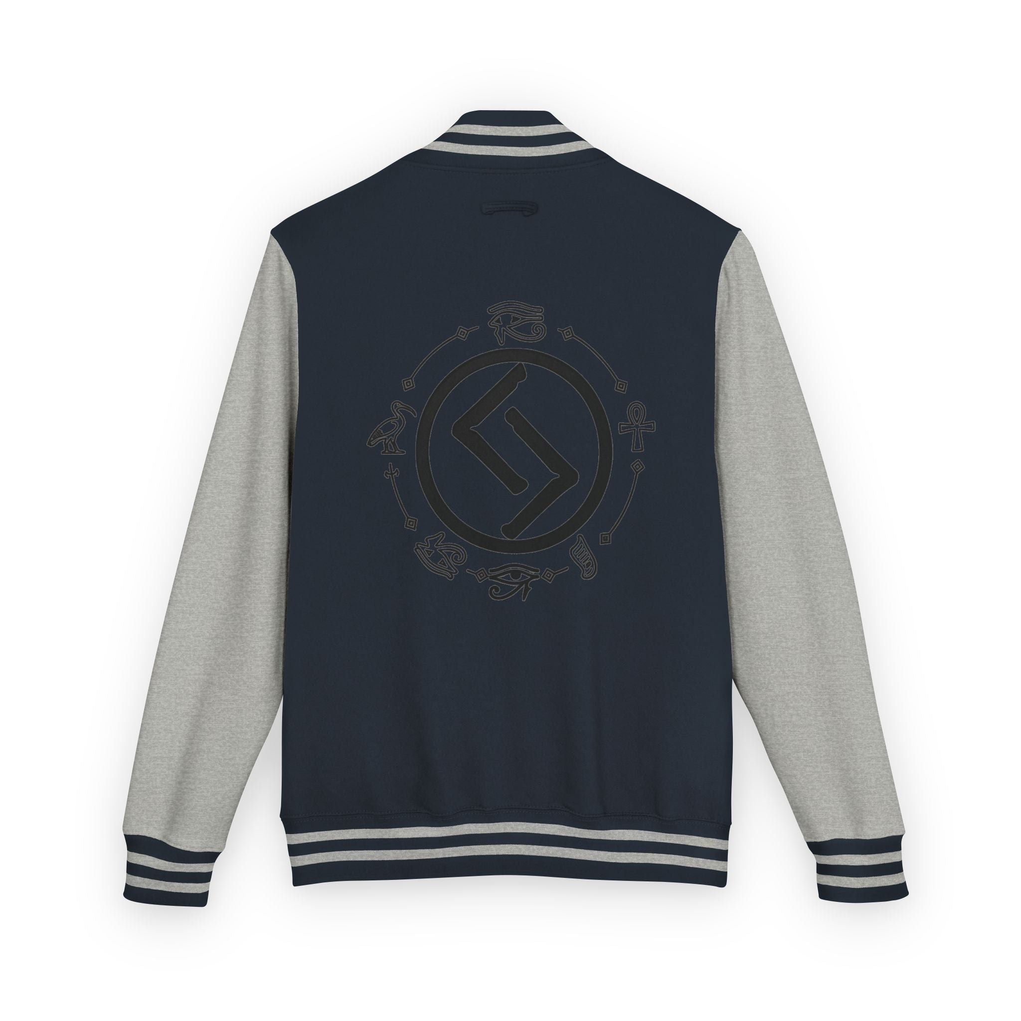 Classic Black & White Letterman Jacket