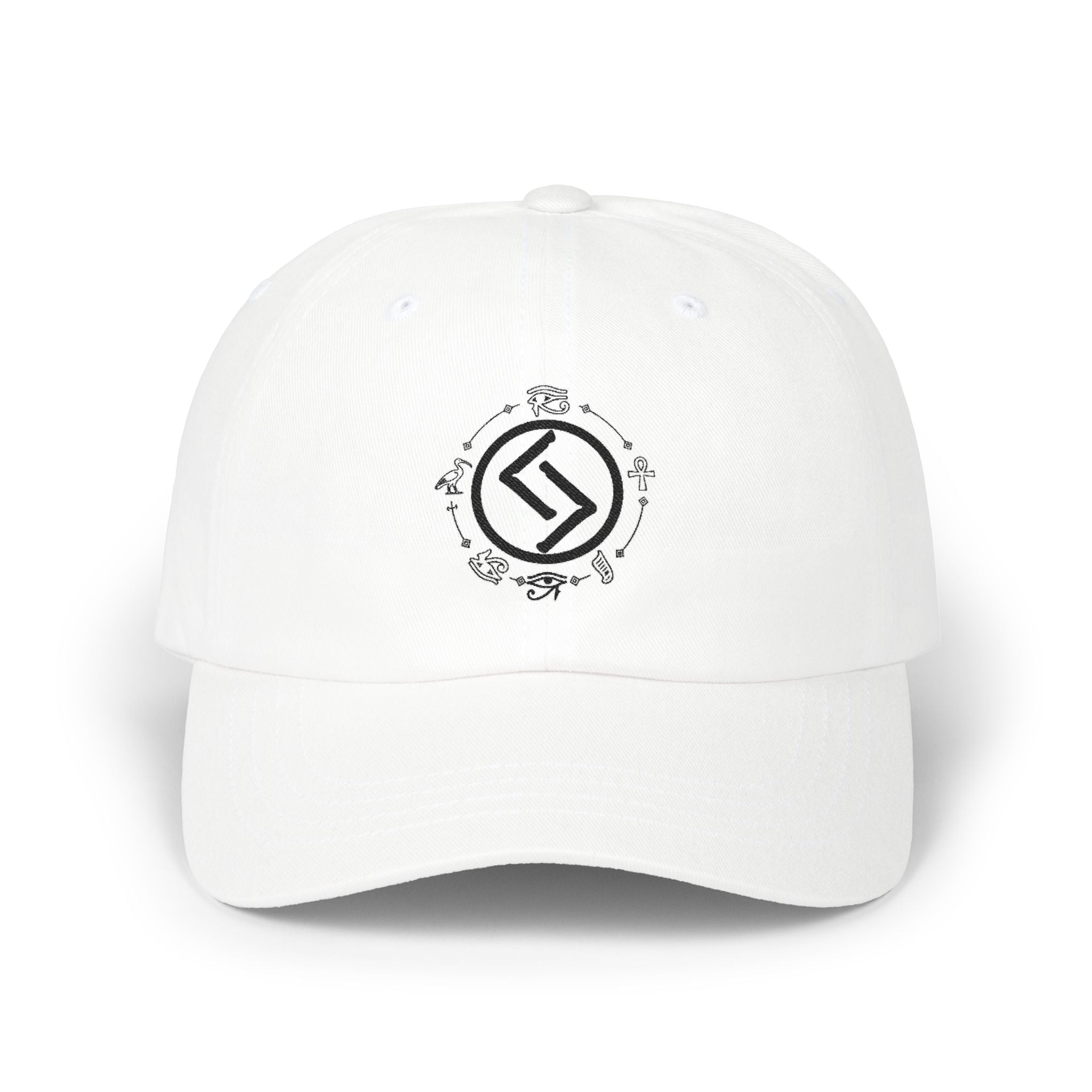 Embroidered Minimalist Crest Dad Cap