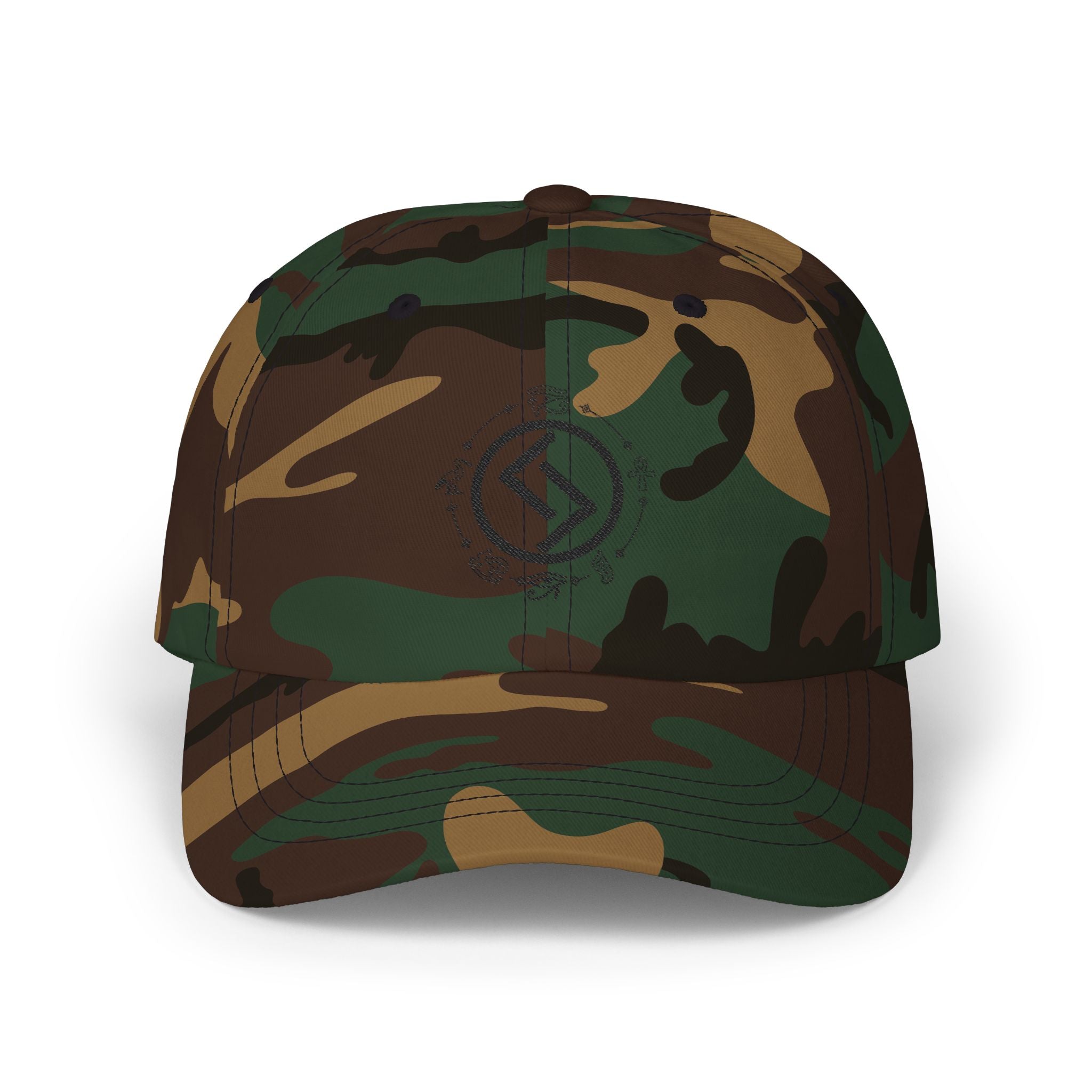 Embroidered Minimalist Crest Dad Cap