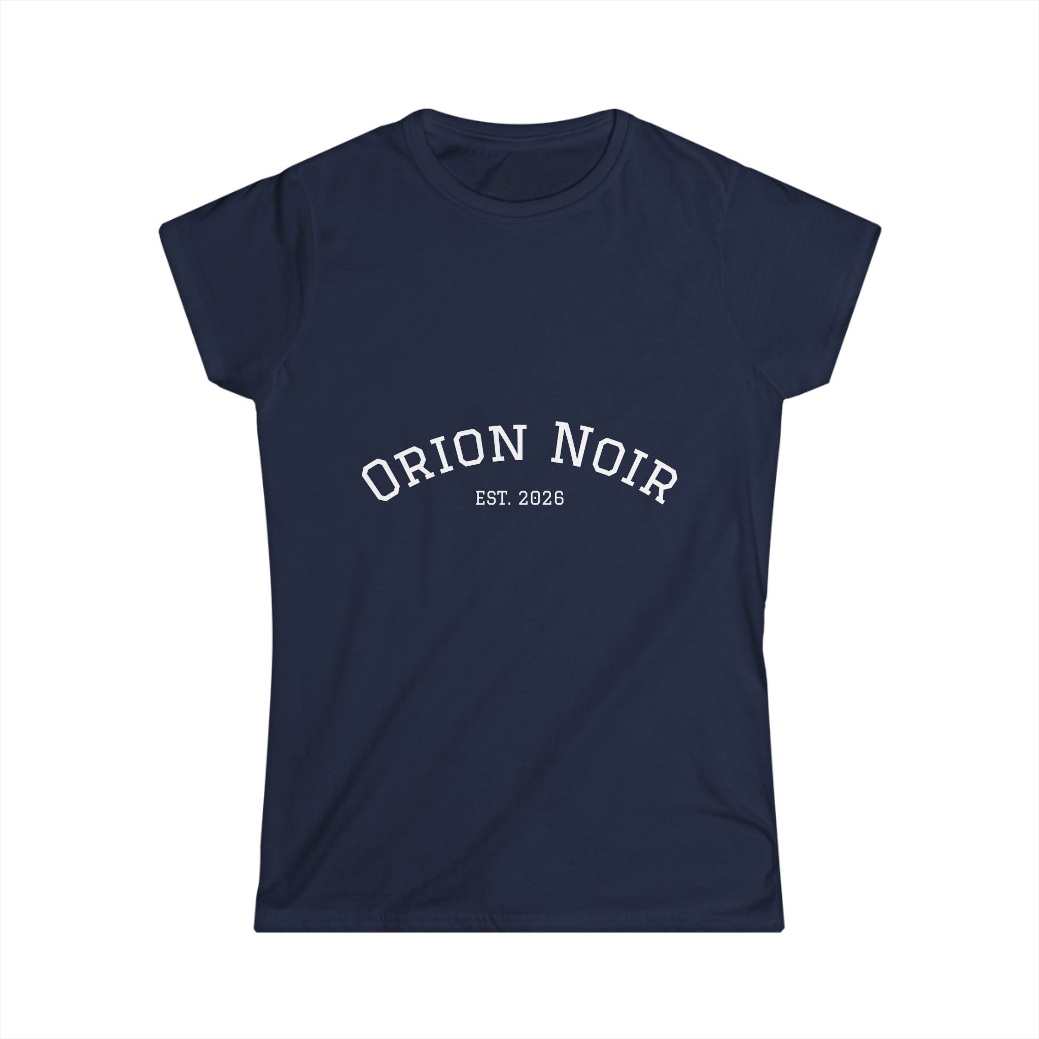 Orion Noir Tee — Vintage Collegiate Graphic Women's T-Shirt