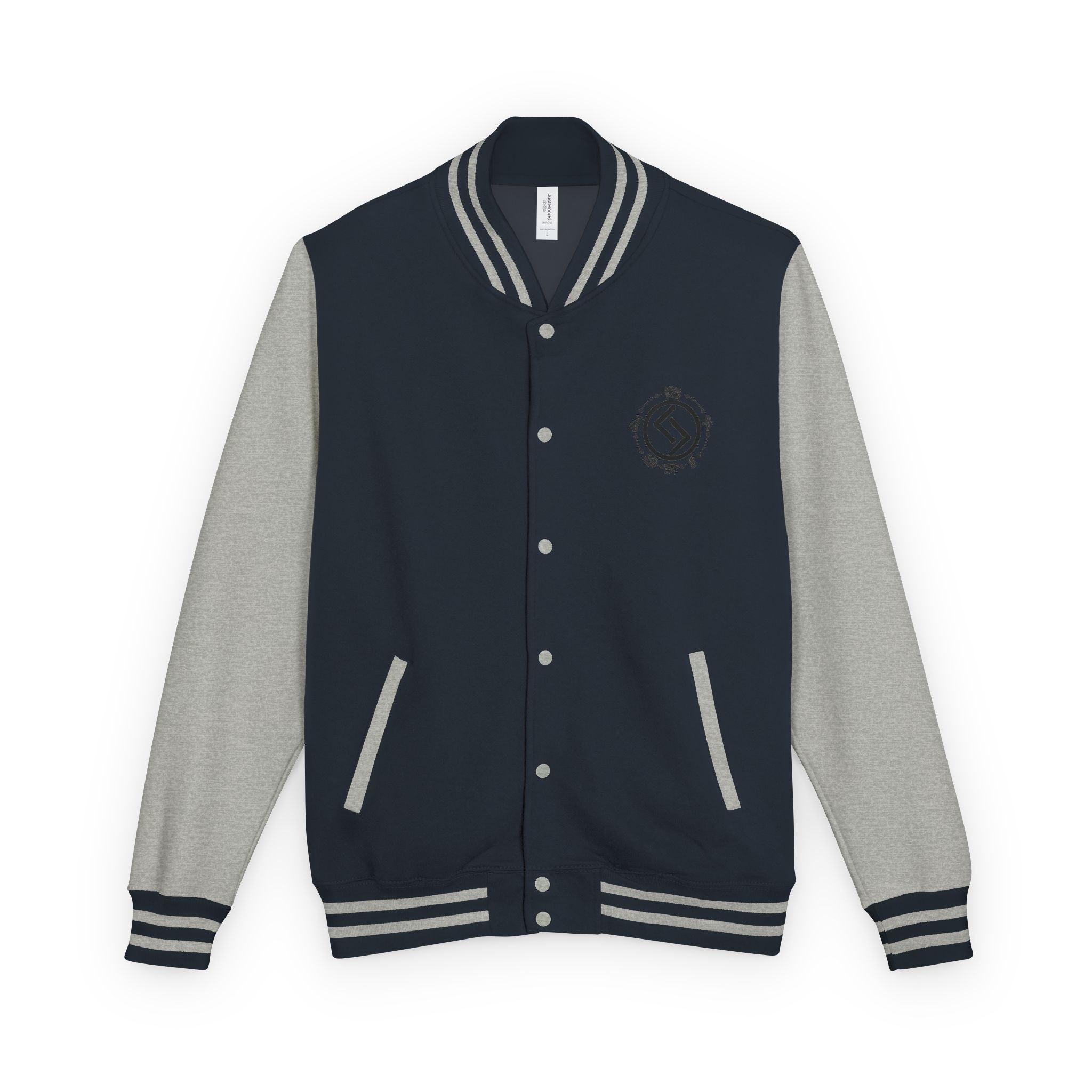 Classic Black & White Letterman Jacket