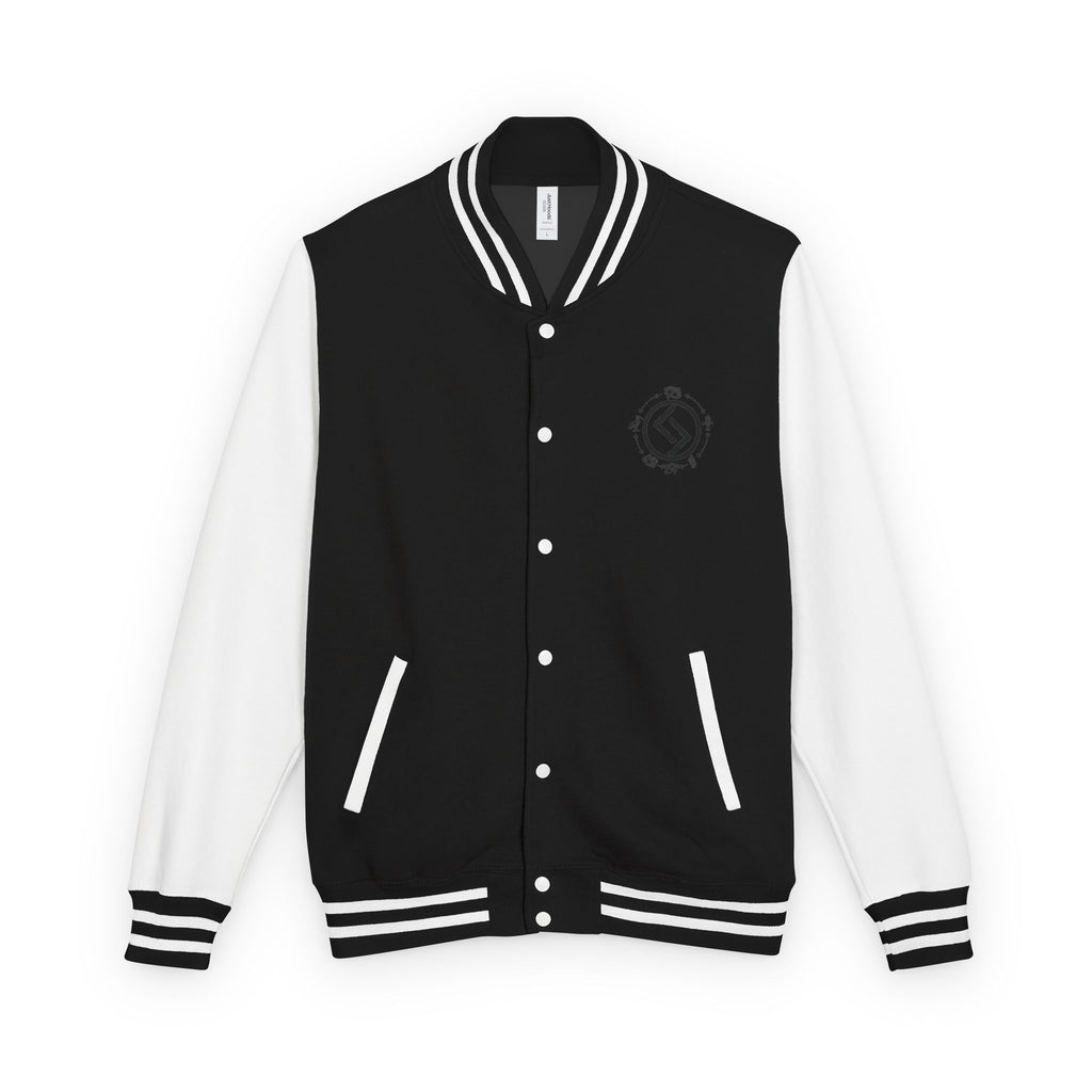 Classic Black & White Letterman Jacket