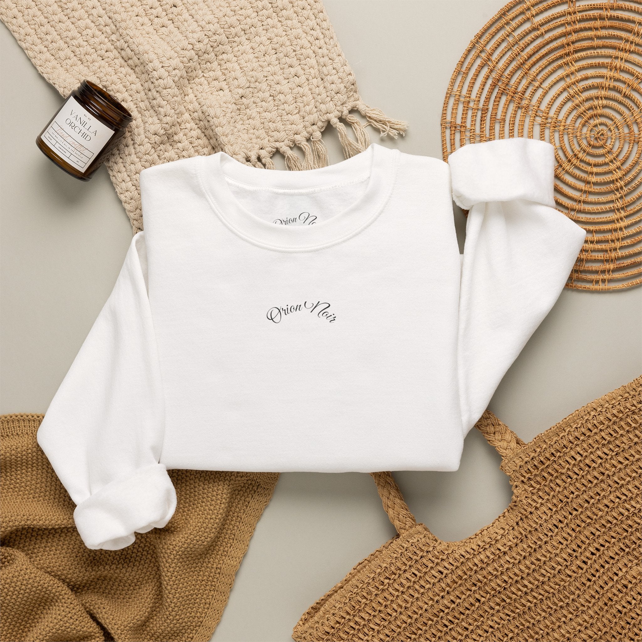 Asgard Crewneck Sweatshirt — Rune Circle Back Graphic