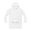 Hoodie Dress — "Beyond the Maps, Beneath the Stars, We Make Our Path" Graphic